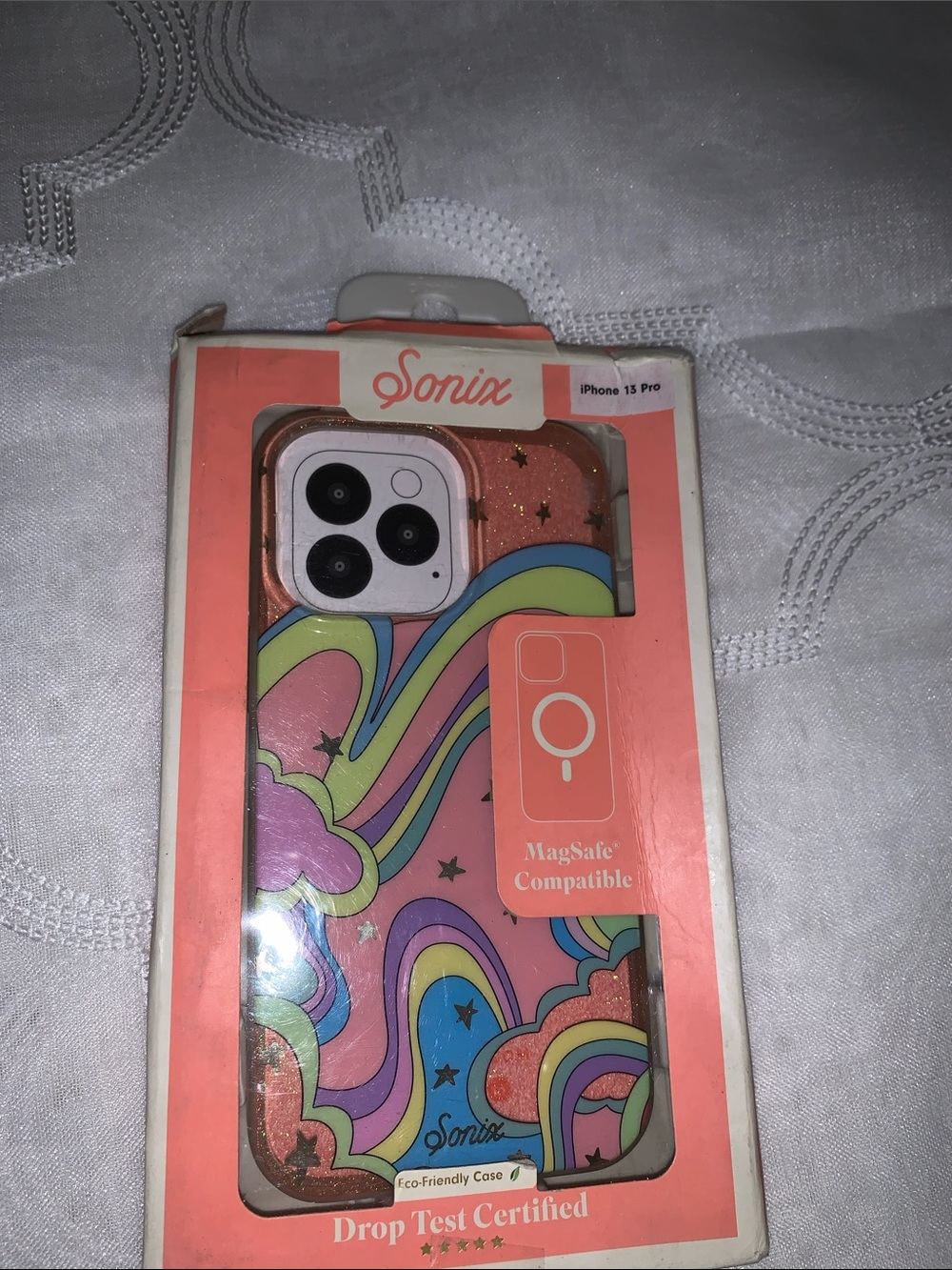 Sonix Pink Rainbow Stars MagSafe iPhone 13 Pro Case